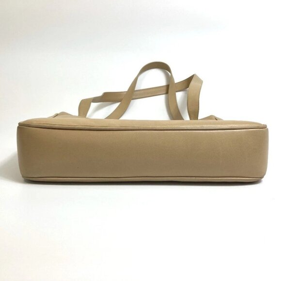 CHANEL CC logo Studs Shoulder Bag Shoulder Bag Tote Bag Lambskin Beige - Picture 7 of 13